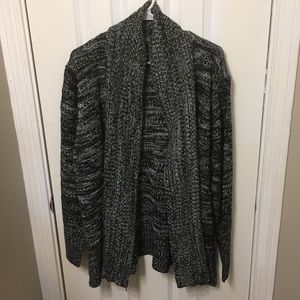 Women’s Plus Heather Gray Cardigan Sweater 2x 3x